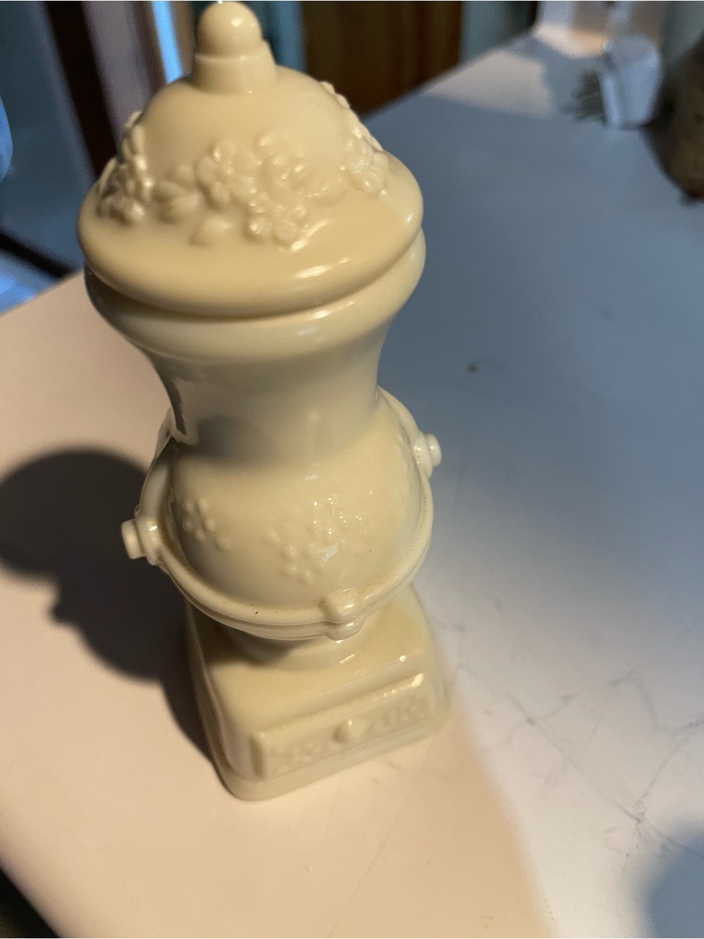 Avon vintage Cream Ceramic cologne  bottle